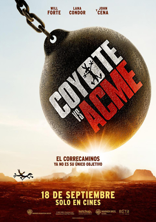 Cartel de COYOTE VS ACME